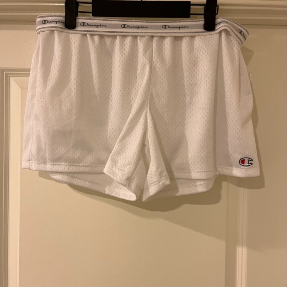 White Champion Athletic Shorts